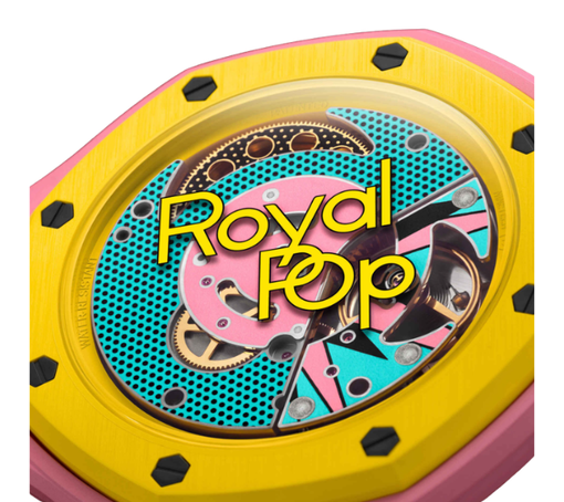 Relógio Swatch x Audemars Piguet "AP Bioceramic Royal Pop OTG Roz" Multicolor