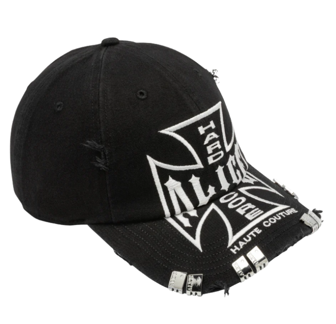 Boné Alice Hollywood "Moto Couture" Preto