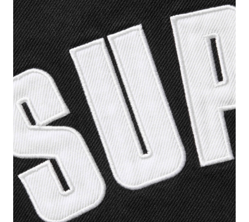 Jaqueta Supreme SS25 "Arc Denim Coaches" Preto