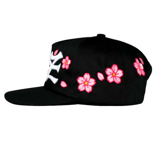 Boné Oma Design "NY NY Cherry Blossom" Preto/Branco