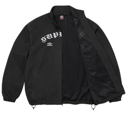 Jaqueta Supreme FW26 X Umbro "Cotton Ripstop Track Jacket Black" Preto