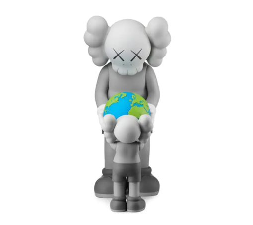 Boneco Kaws "The Promise Vinyl Figure Grey" Cinza