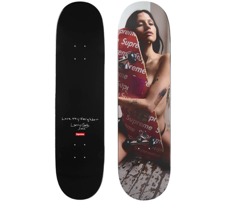Shape Supreme FW26 "Larry Clark Skateboard Black" Multicolor