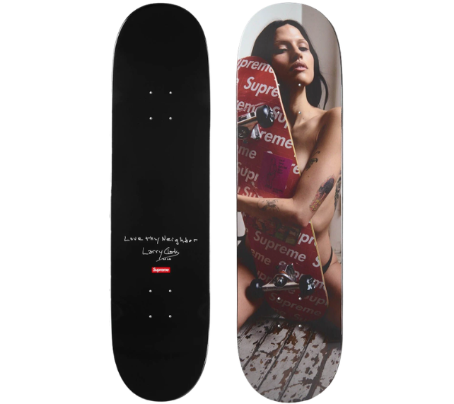 Shape Supreme FW26 "Larry Clark Skateboard Black" Multicolor