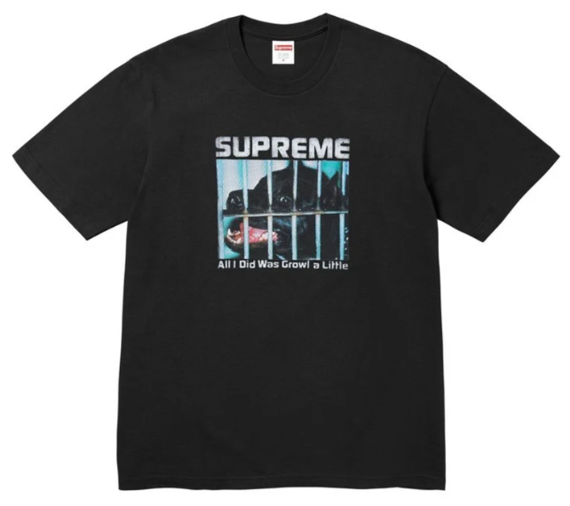 Camiseta Supreme FW26 "Growl" Preto