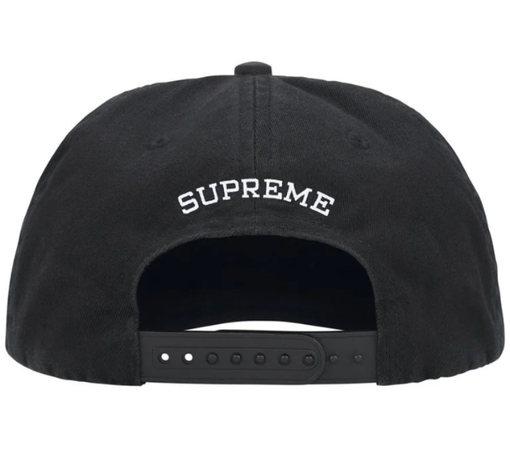 Boné Supreme FW26 "Josh Smith x Supreme Boné Painted 5-Panel" Preto