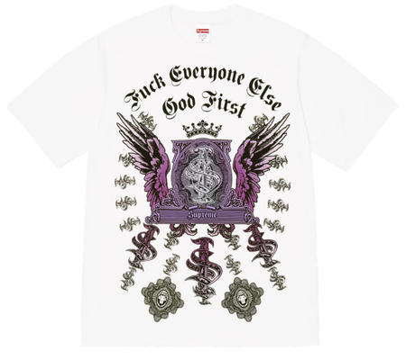 Camiseta Supreme FW26 "Money" Branco