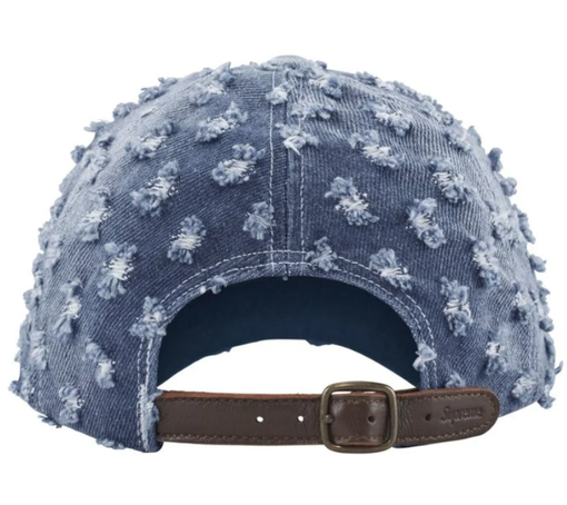 Boné Supreme FW26 "Hole Punch Rhinestone Denim 6-Panel" Denim