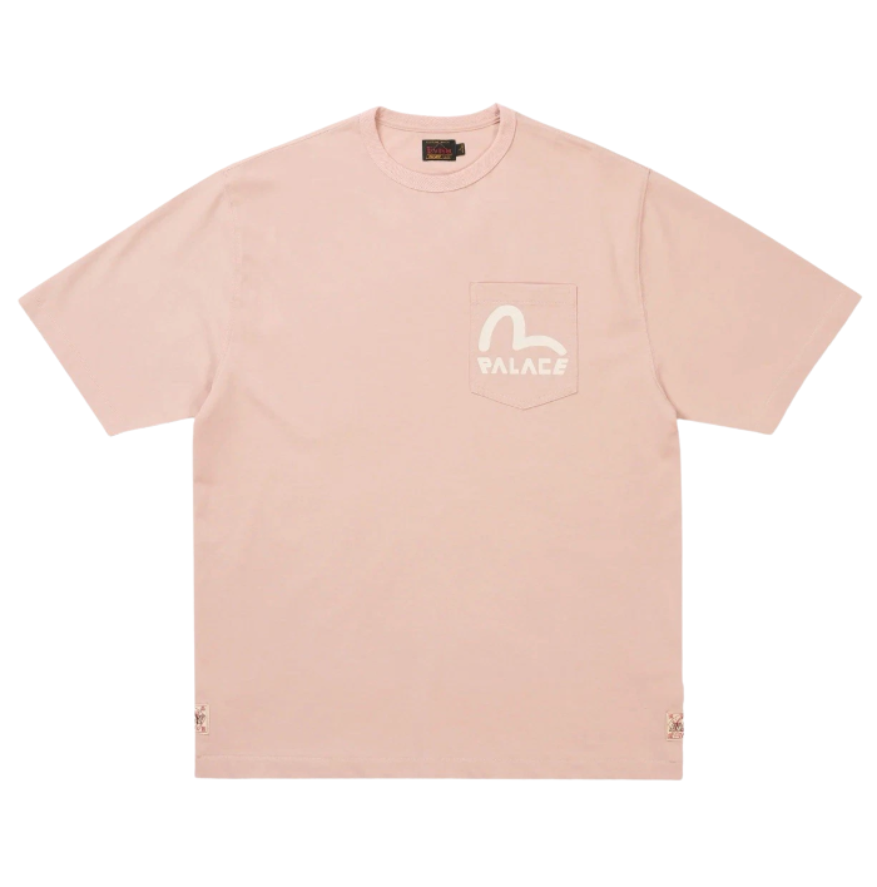 Camiseta Palace x Evisu "Misty Pink" Rosa