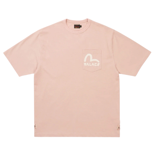 Camiseta Palace x Evisu "Misty Pink" Rosa