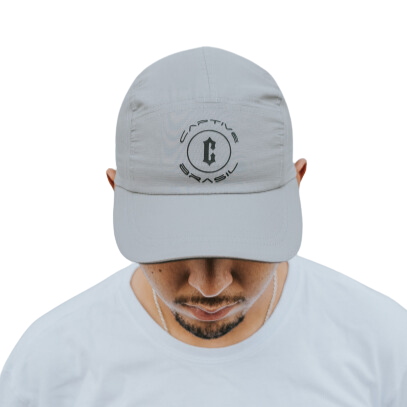 Boné 5 Panel Captive "Grey Dust" Cinza