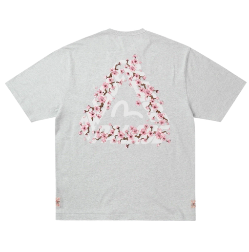 Camiseta Palace x Evisu "Grey Marl" Cinza