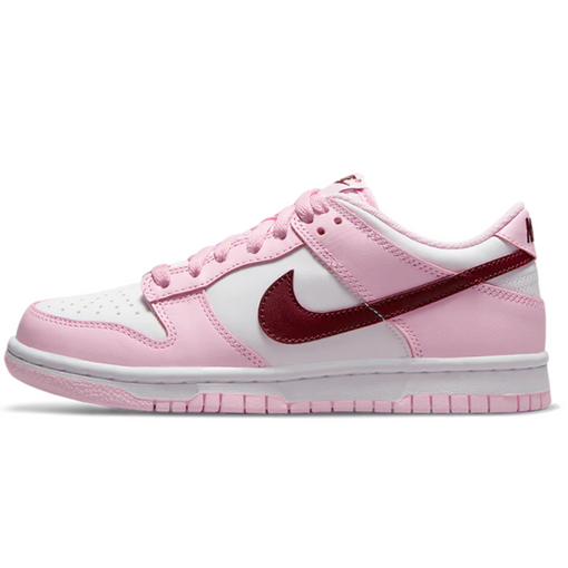 Tênis Nike Dunk Low GS "Pink Red" Rosa/Branco