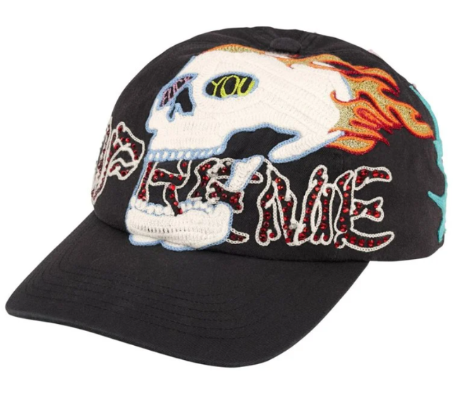 Boné Supreme FW26 "WFST" Preto