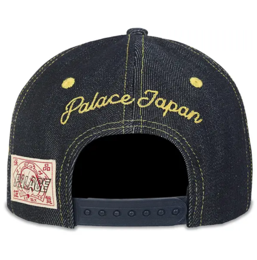 Boné Palace x Evisu Snapback "Reverse Indigo" Azul