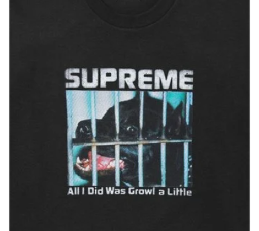 Camiseta Supreme FW26 "Growl" Preto