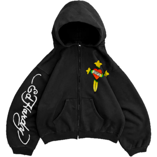 Moletom Exclusiviist 1of1 x Ed Hardy "Love Is A Gamble" Preto