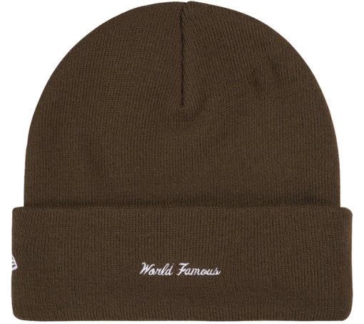 Touca Supreme FW26 x New Era "Action" Marrom