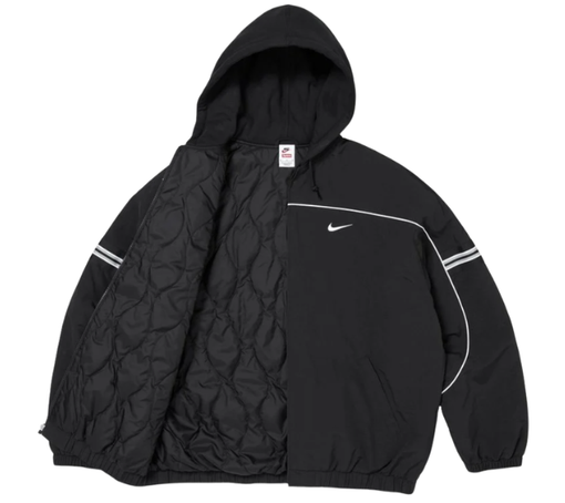 Jaqueta Supreme FW26 x Nike "Nylon Hooded Jacket" Preto