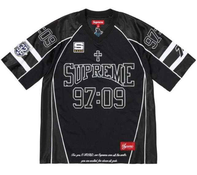 Jersey Supreme FW26 "Disciples Football" Preto