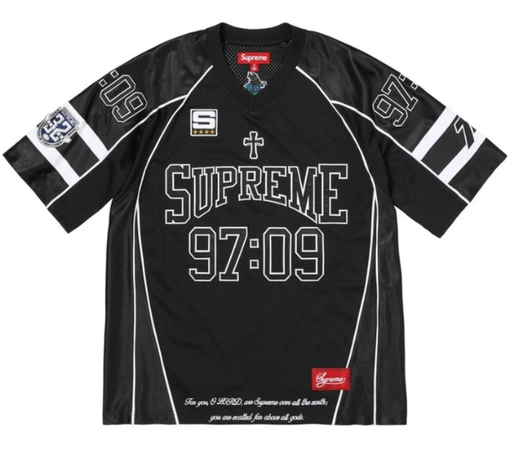 Jersey Supreme FW26 "Disciples Football" Preto