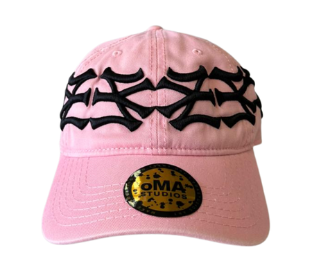 Boné Oma Design "NY NY Crown Curved Pink" Rosa