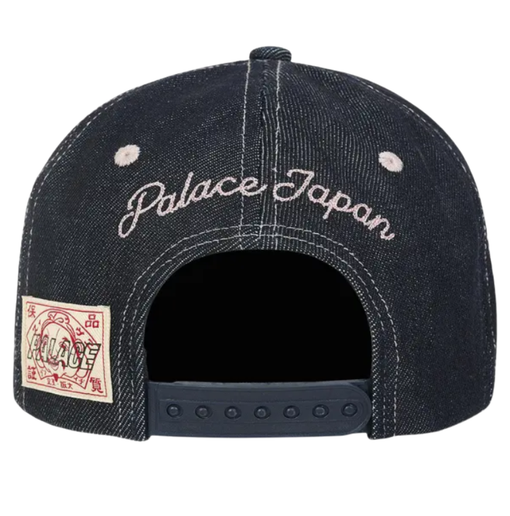 Boné Palace x Evisu Snapback "Indigo" Azul Marinho