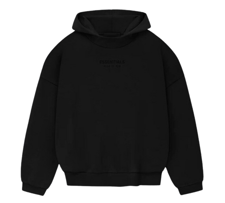 Moletom Essentials Fear of God "Jet Black FW23" Preto