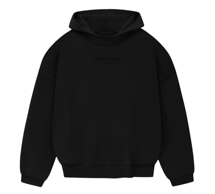 Moletom Essentials Fear of God "Jet Black FW23" Preto