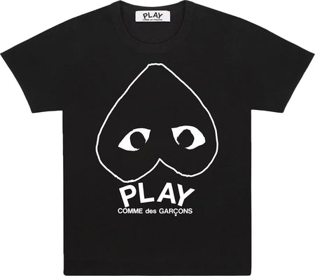 Camiseta Comme Des Garçons PLAY "Inverted Big Heart" Preto