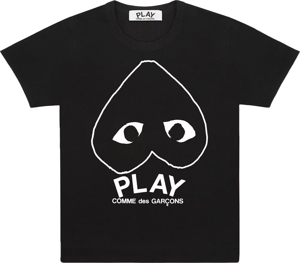 Camiseta Comme Des Garçons PLAY "Inverted Big Heart" Preto