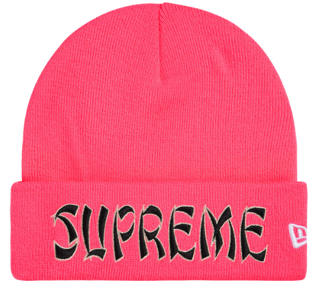 Touca Supreme FW26 x New Era "Action" Rosa