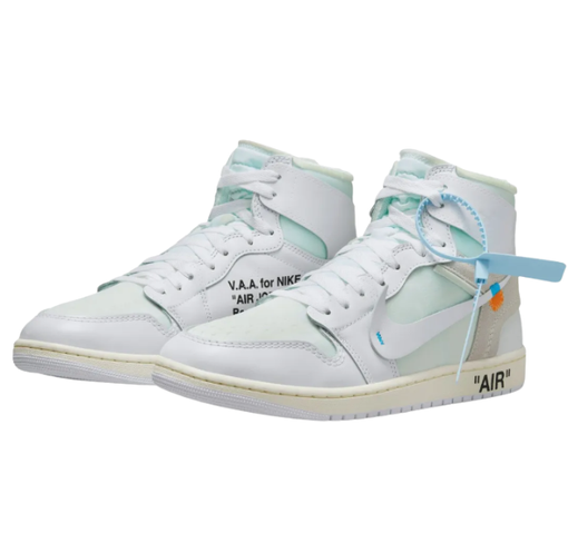 Tênis Jordan 1 Retro High Virgil Abloh Archive "Alaska" Branco