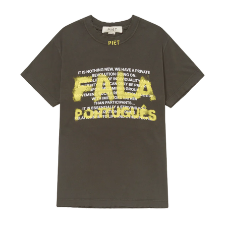 Camiseta Piet "Fala Português" Verde