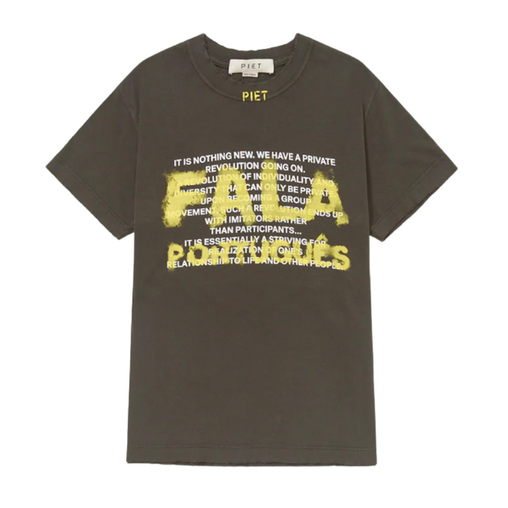 Camiseta Piet "Fala Português" Verde