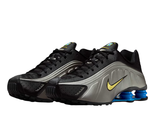 Tênis Nike Shox R4 "Brazil" Cinza