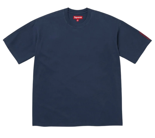 Camiseta Supreme FW26 "Checkerboard Intarsia S/S Top" Azul Marinho