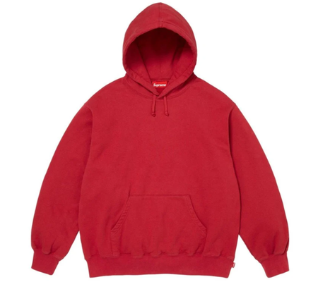 Moletom Supreme FW26 "Mirrored Appliqué" Vermelho