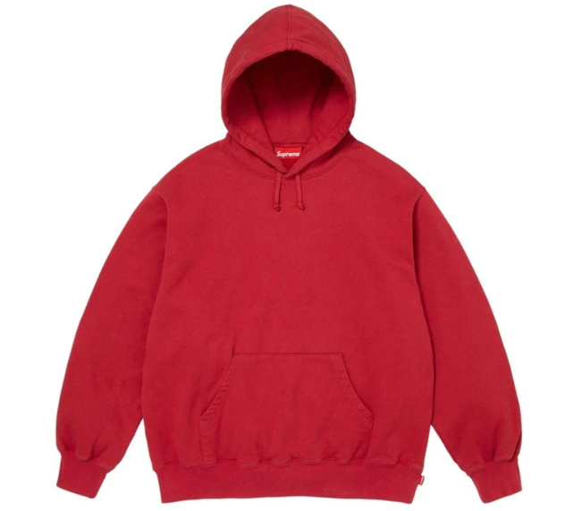 Moletom Supreme FW26 "Mirrored Appliqué" Vermelho