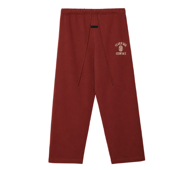 Calça Fear Of God Essentials "Relaxed Crimson" Vermelho