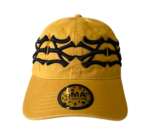 Boné Oma Design "NY NY Crown Curved" Amarelo