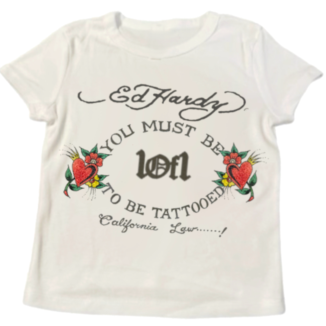 Camiseta Exclusiviist 1of1 x Ed Hardy "N1rvana" Off White
