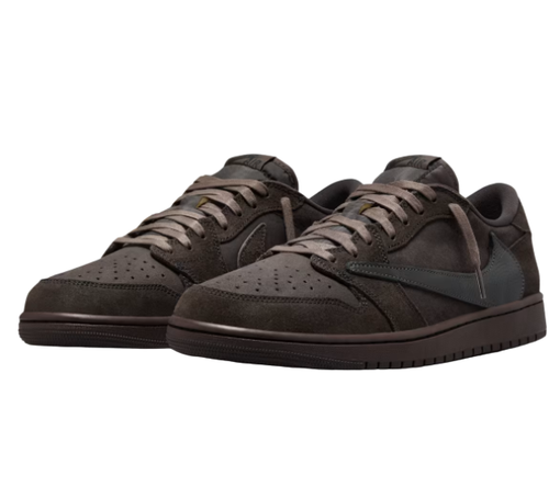 Tênis Nike Air Jordan 1 Low x Travis Scott "Velvet Brown" Marrom