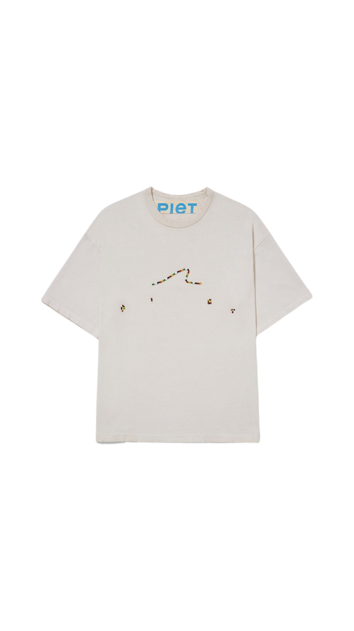 Camiseta Piet "Waves Bead" Branco