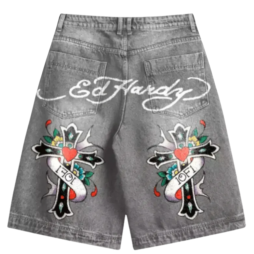 Jorts Exclusiviist 1of1 x Ed Hardy "N1rvana" Preto