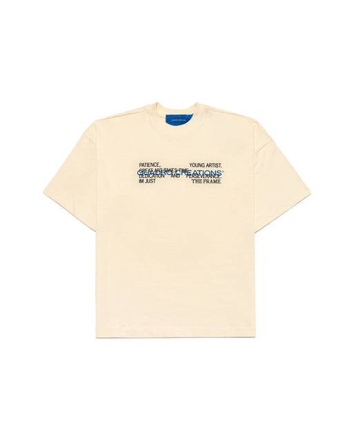 Camiseta Quadro Creations "Patience" Off White