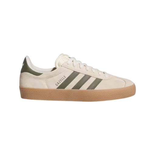 Tênis Adidas Gazelle ADV "Ecru Tint Focus Olive" Creme/Verde