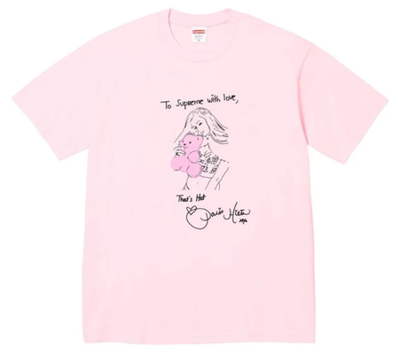 Camiseta Supreme FW26 "Paris" Rosa