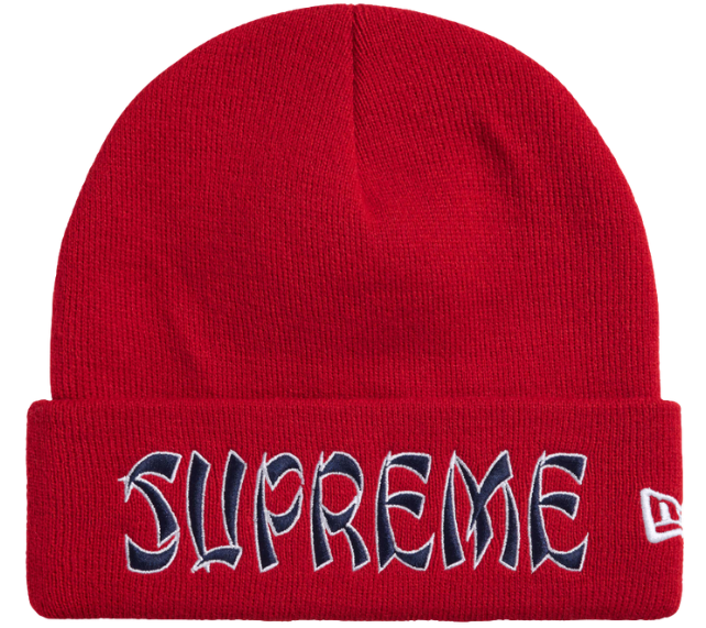 Touca Supreme FW26 x New Era "Action" Vermelho