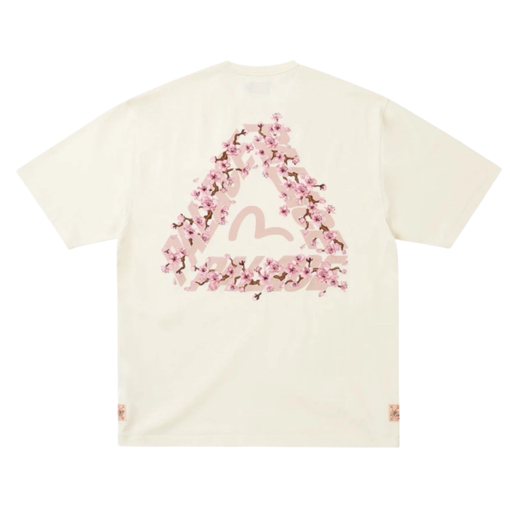 Camiseta Palace x Evisu "Off White" Branco